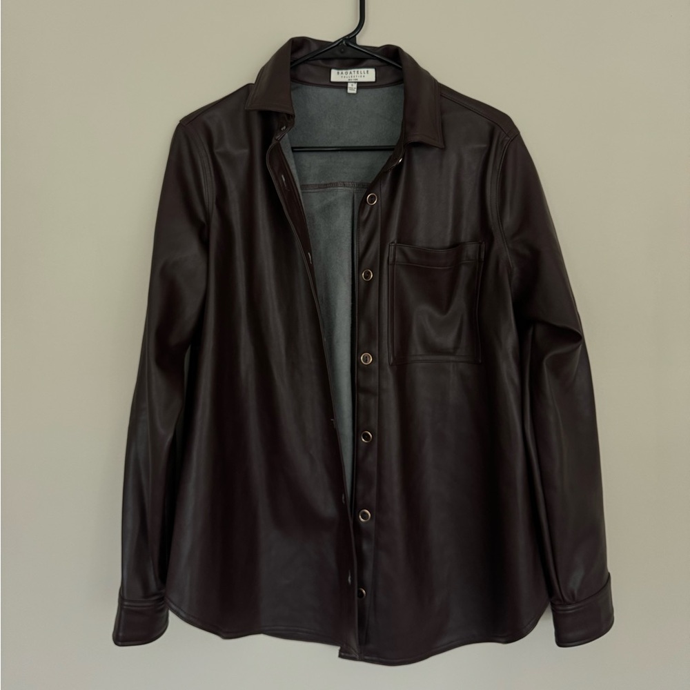 Bagatelle faux leather shaket